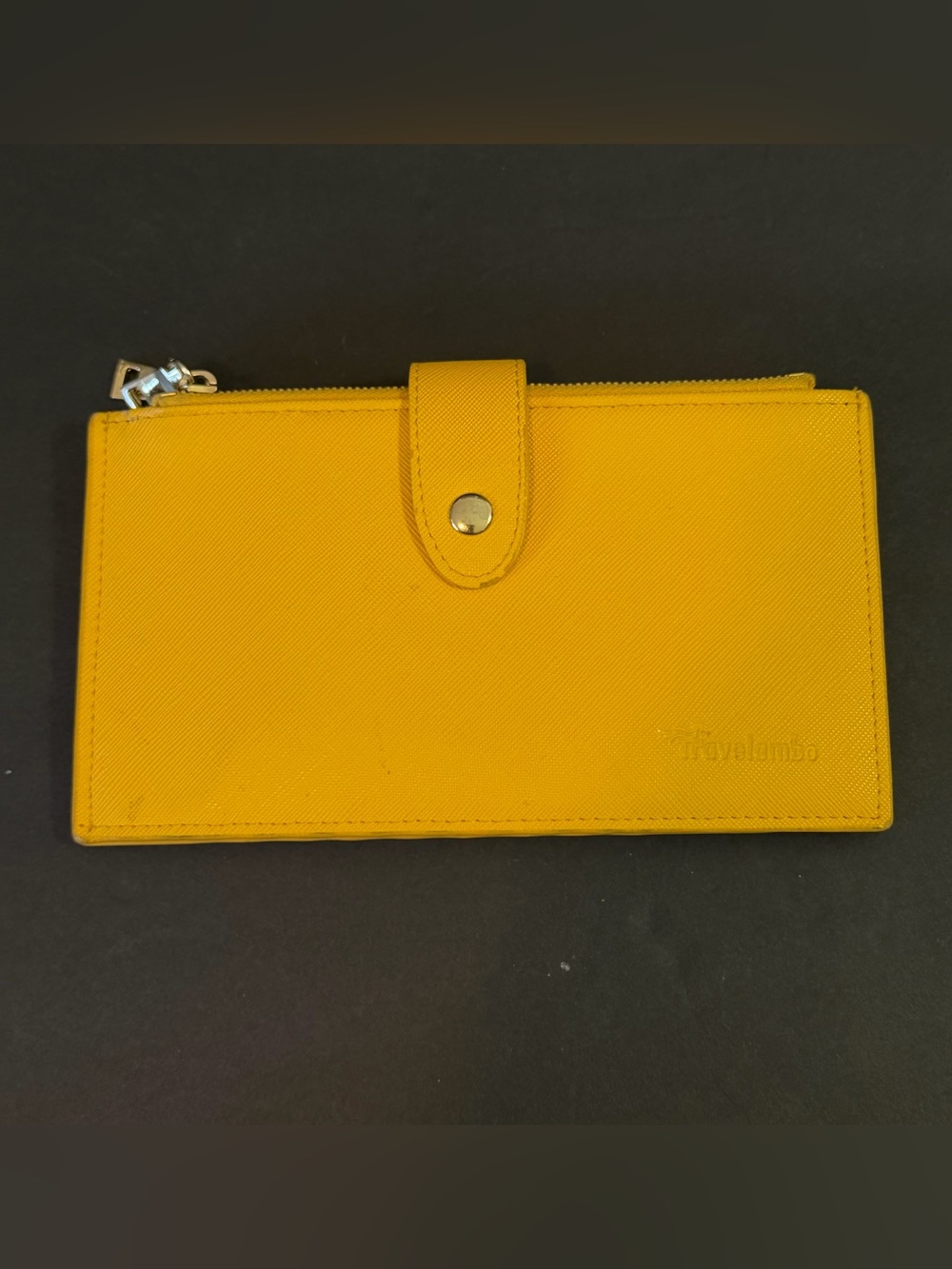 Travelambo Yellow Wallet RFID Blocking Bifold Multi Card Holder Organizer Travel